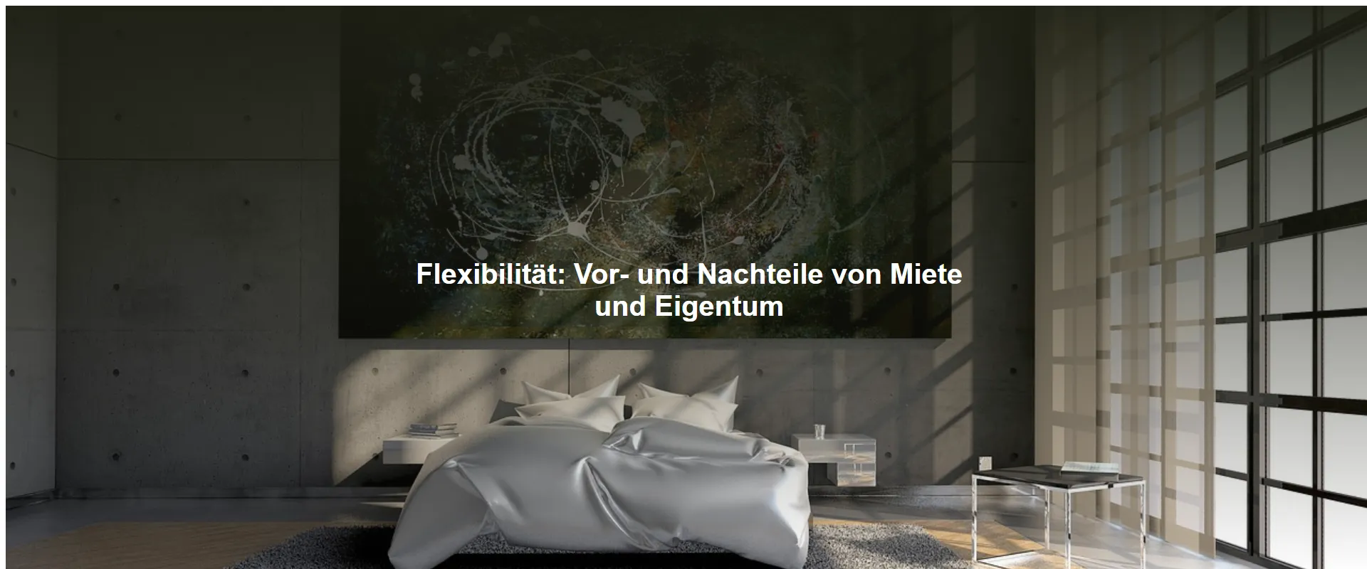 Flexibilität: Vor- und Nachteile von Miete und Eigentum