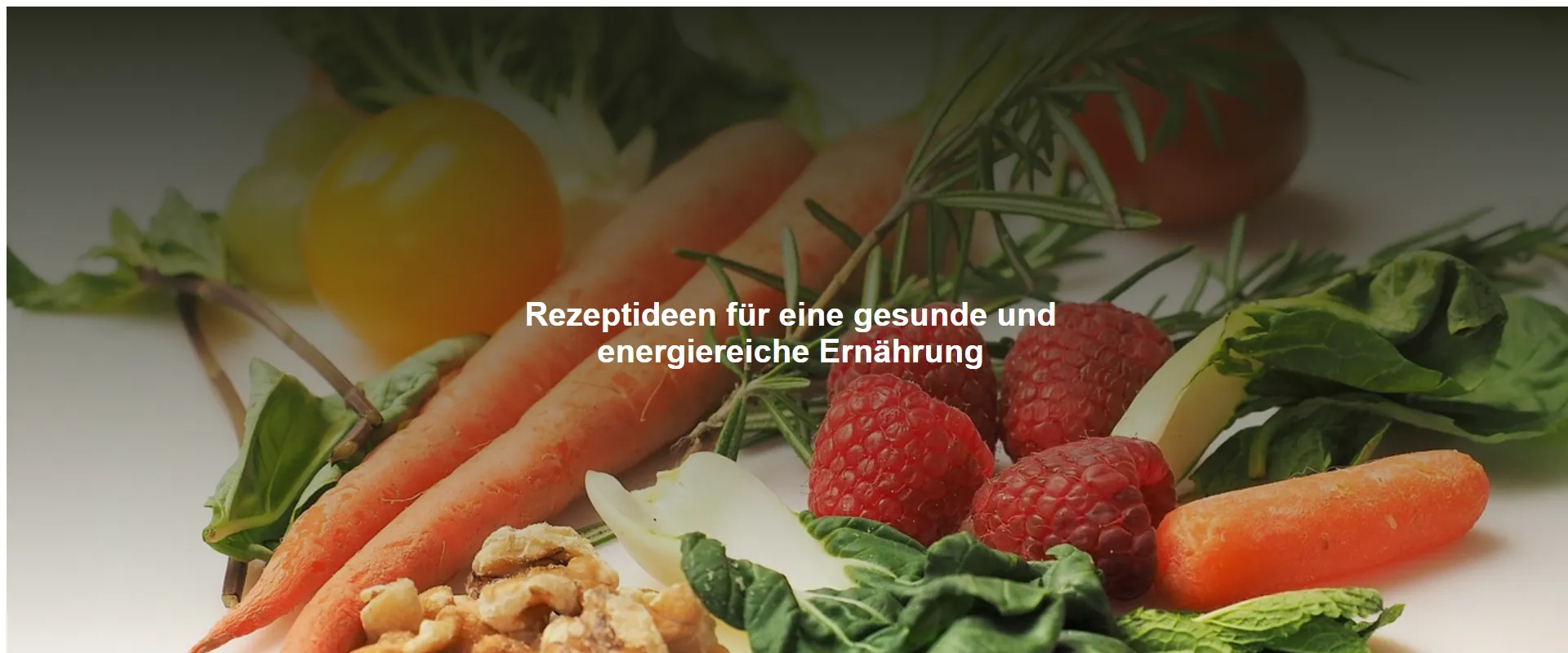 Rezeptideen für eine gesunde und energiereiche Ernährung