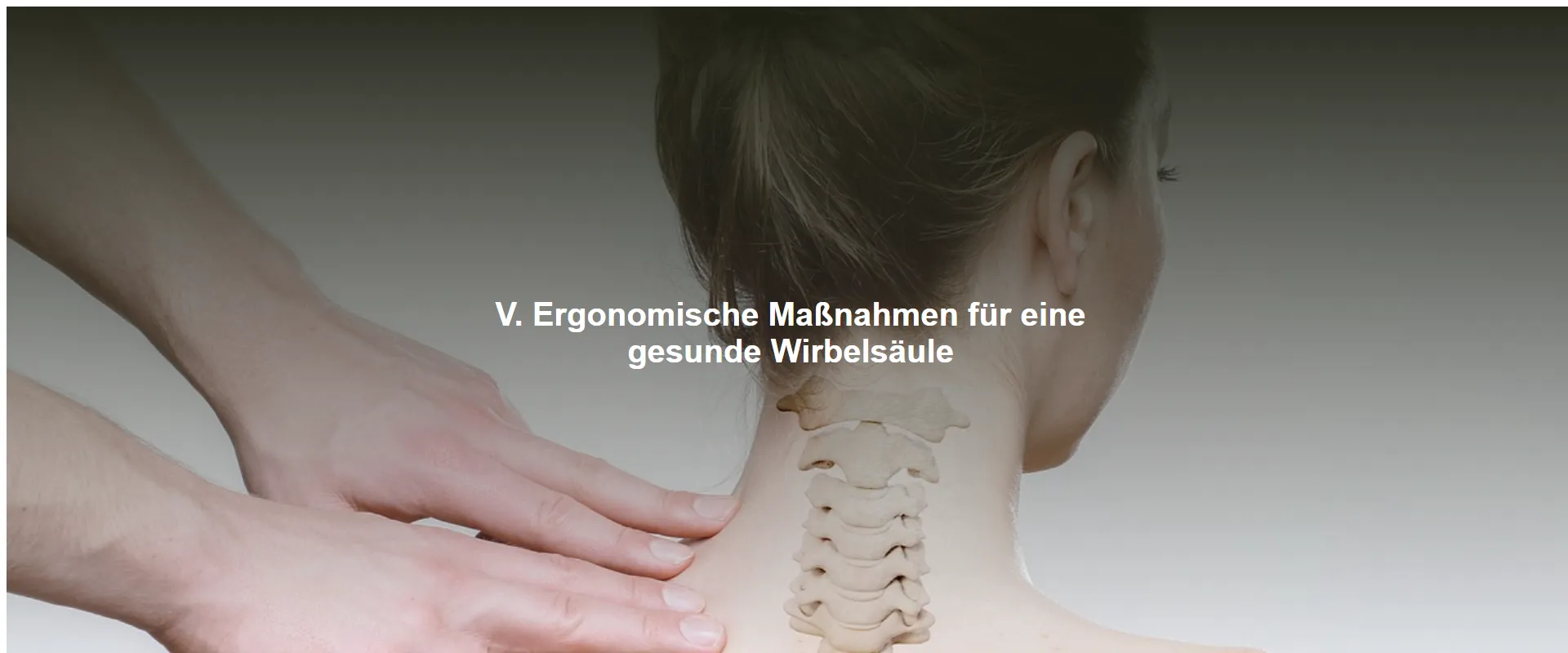 Ergonomische Maßnahmen für eine gesunde Wirbelsäule